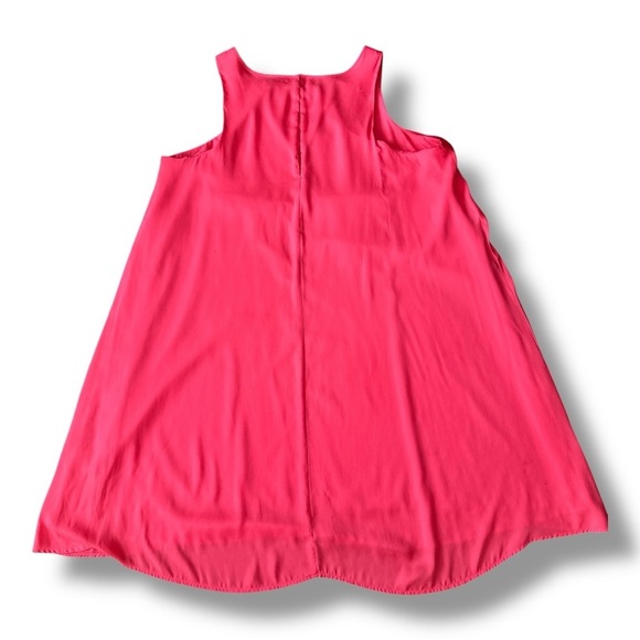 BB Dakota Pink/Salmon Plus Size Relaxed Fit Dress. 2X - Picture 3 of 12